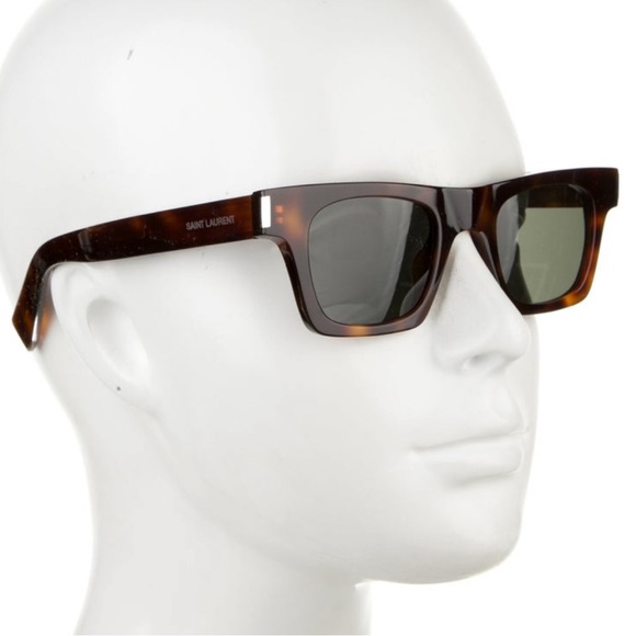 SAINT LAURENT YSL SUNGLASSES SL 402 Havana/Green $510 - Picture 1 of 4